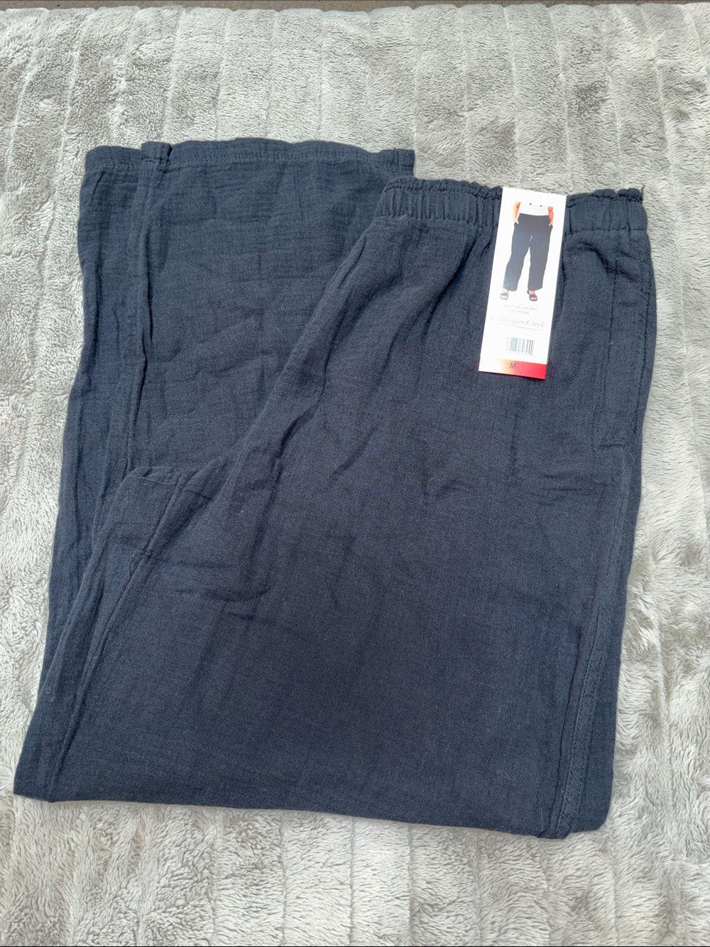 Women’s black Coldwater Creek Lightweight Gauze Pull-On Pants